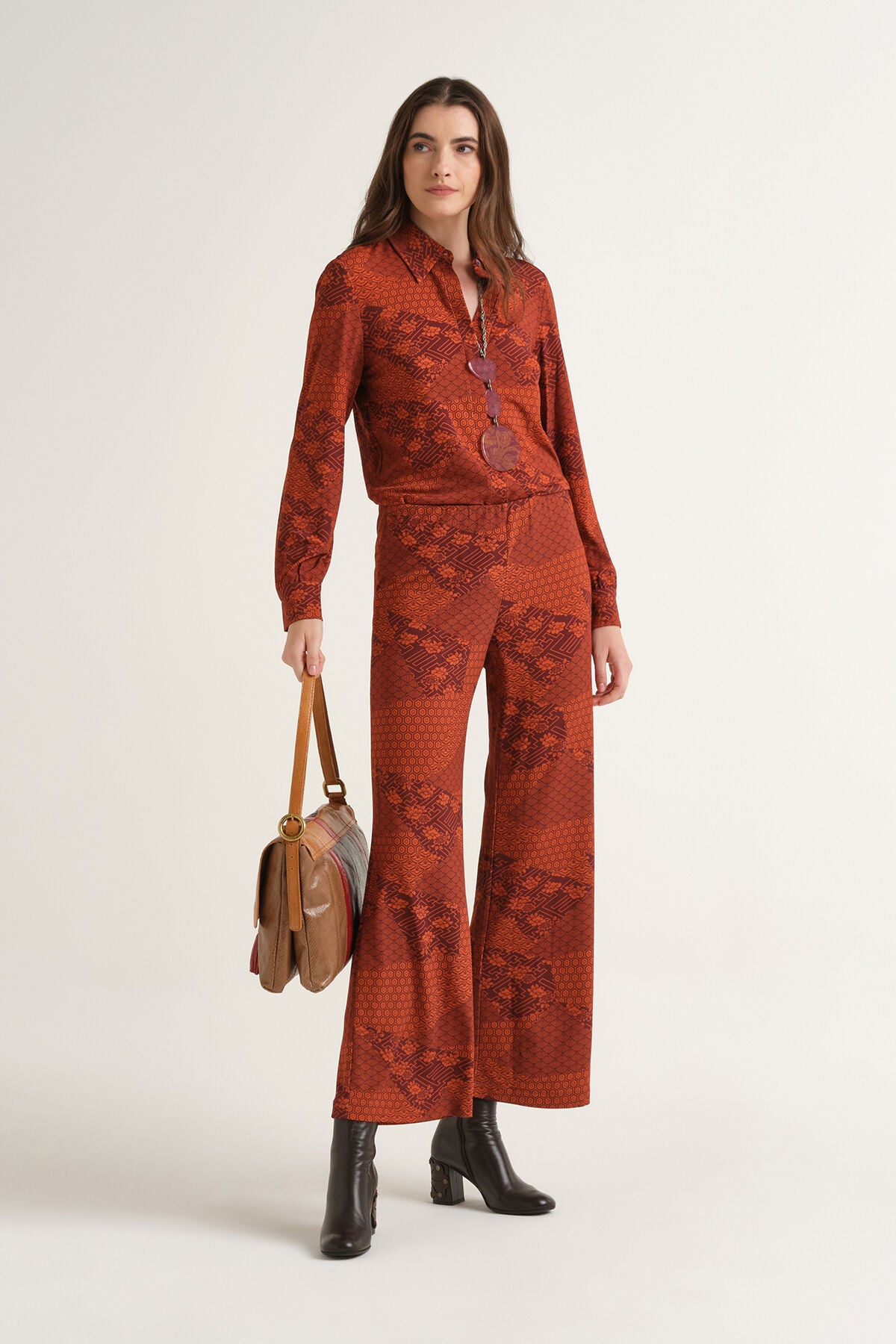 Maliparmi MOSAIC KIMONO SHIRT Red JM556470679 Maliparmi MOSAIC KIMONO SHIRT Red JM556470679