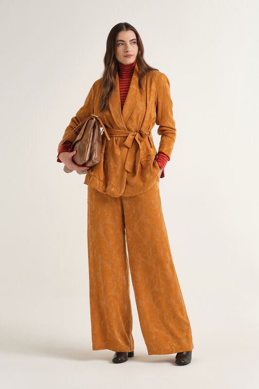 Maliparmi DAMASK JACQUARD TROUSER Amber JH805350684 Maliparmi DAMASK JACQUARD TROUSER Amber JH805350684