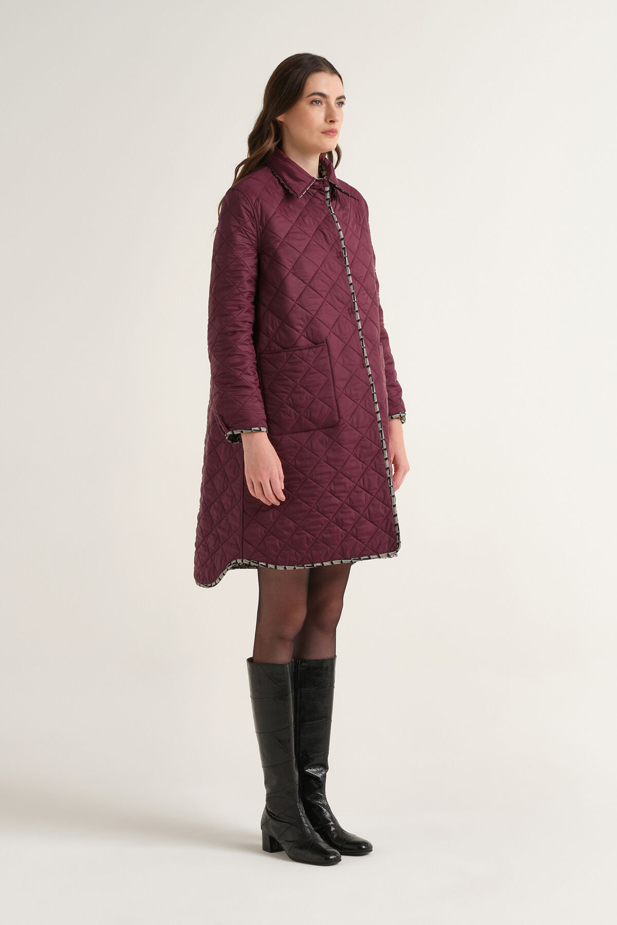 Maliparmi CAPPOTTO GEOMETRIC JACQUARD Grigio JB540150678 Maliparmi CAPPOTTO GEOMETRIC JACQUARD Grigio JB540150678