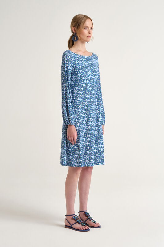 Malìparmi MINI MOULINÉ ROBE Bleu JF668970675