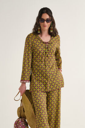 Malìparmi FLORAL SPIN SHIRT Yellow JM559215215