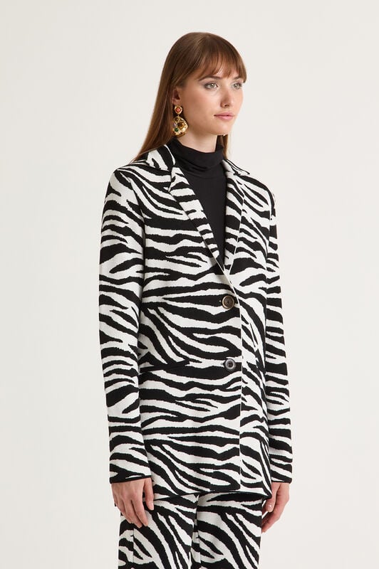 Maliparmi NEW JACQUARD JACKET Natural JD647678208