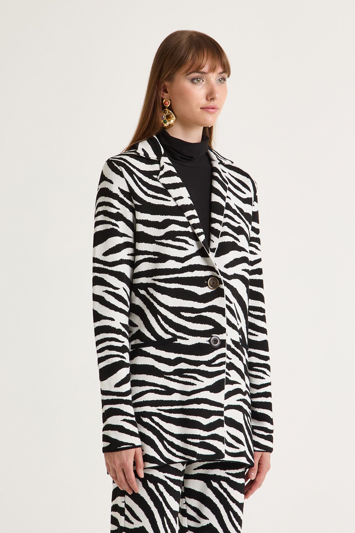 Maliparmi NEW JACQUARD JACKET Natural JD647678208