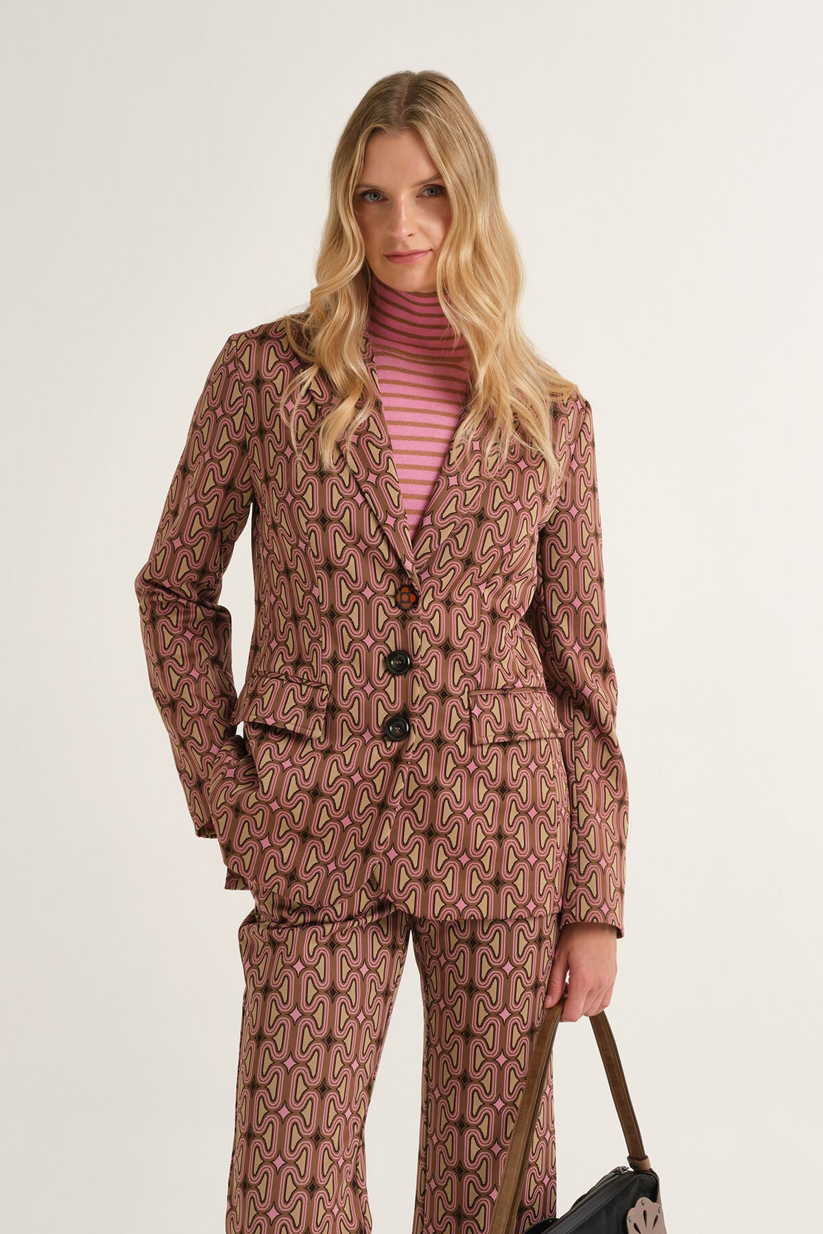 Maliparmi OPTICAL CHAIN BLAZER Cuero JD649870681 Maliparmi OPTICAL CHAIN BLAZER Cuero JD649870681