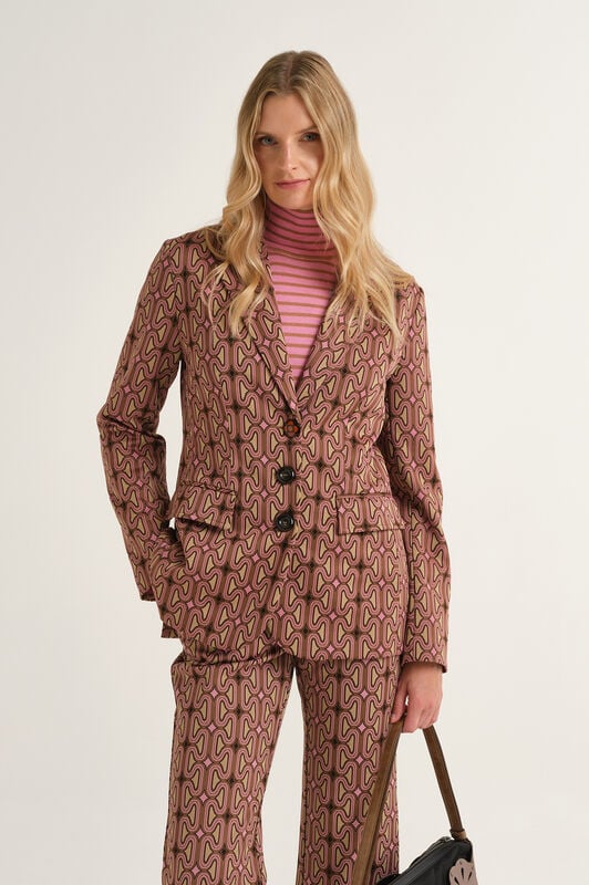Maliparmi OPTICAL CHAIN BLAZER Cuero JD649870681 Maliparmi OPTICAL CHAIN BLAZER Cuero JD649870681