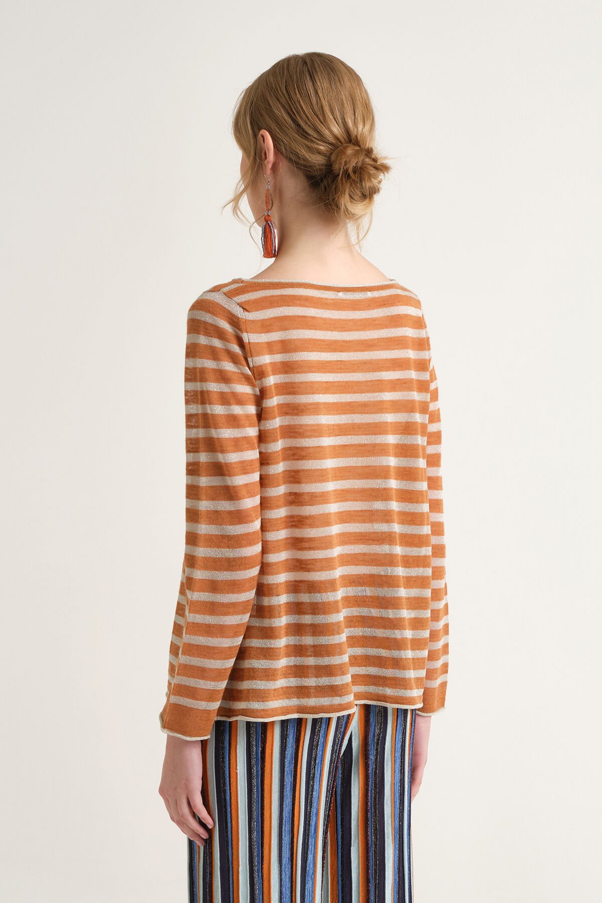 Malìparmi SUMMER LINEN SWEATER Camel JQ509178148 Malìparmi SUMMER LINEN SWEATER Camel JQ509178148