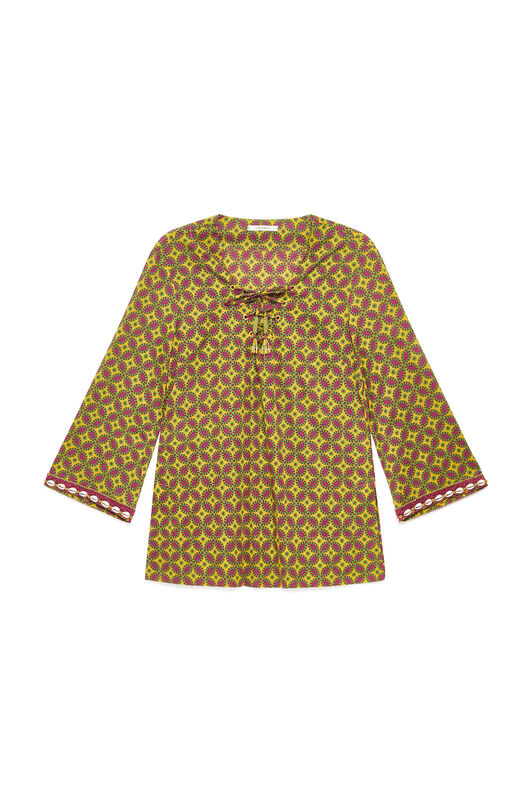 Malìparmi FLORAL SPIN SHIRT Yellow JM559215215