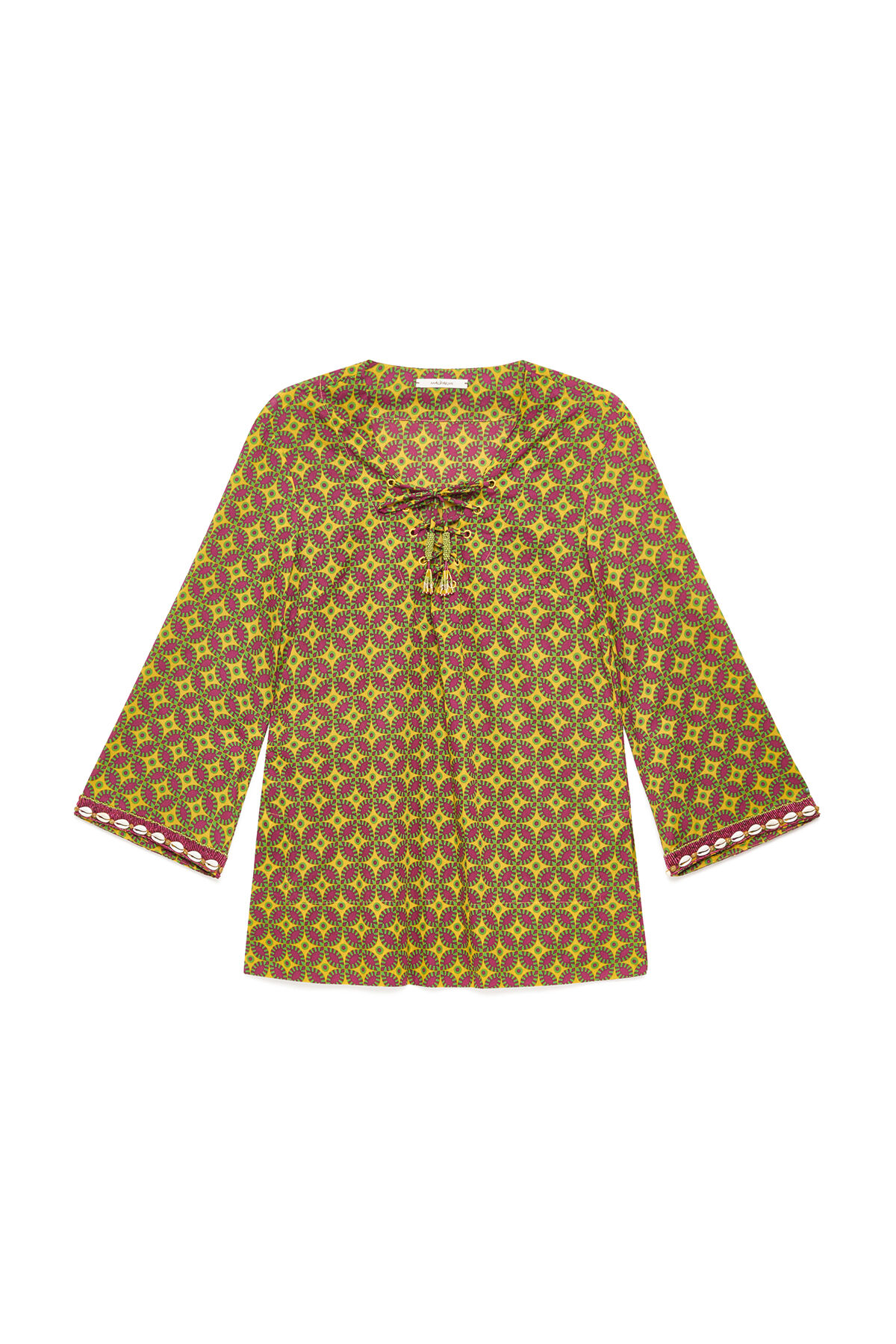 Malìparmi FLORAL SPIN SHIRT Yellow JM559215215