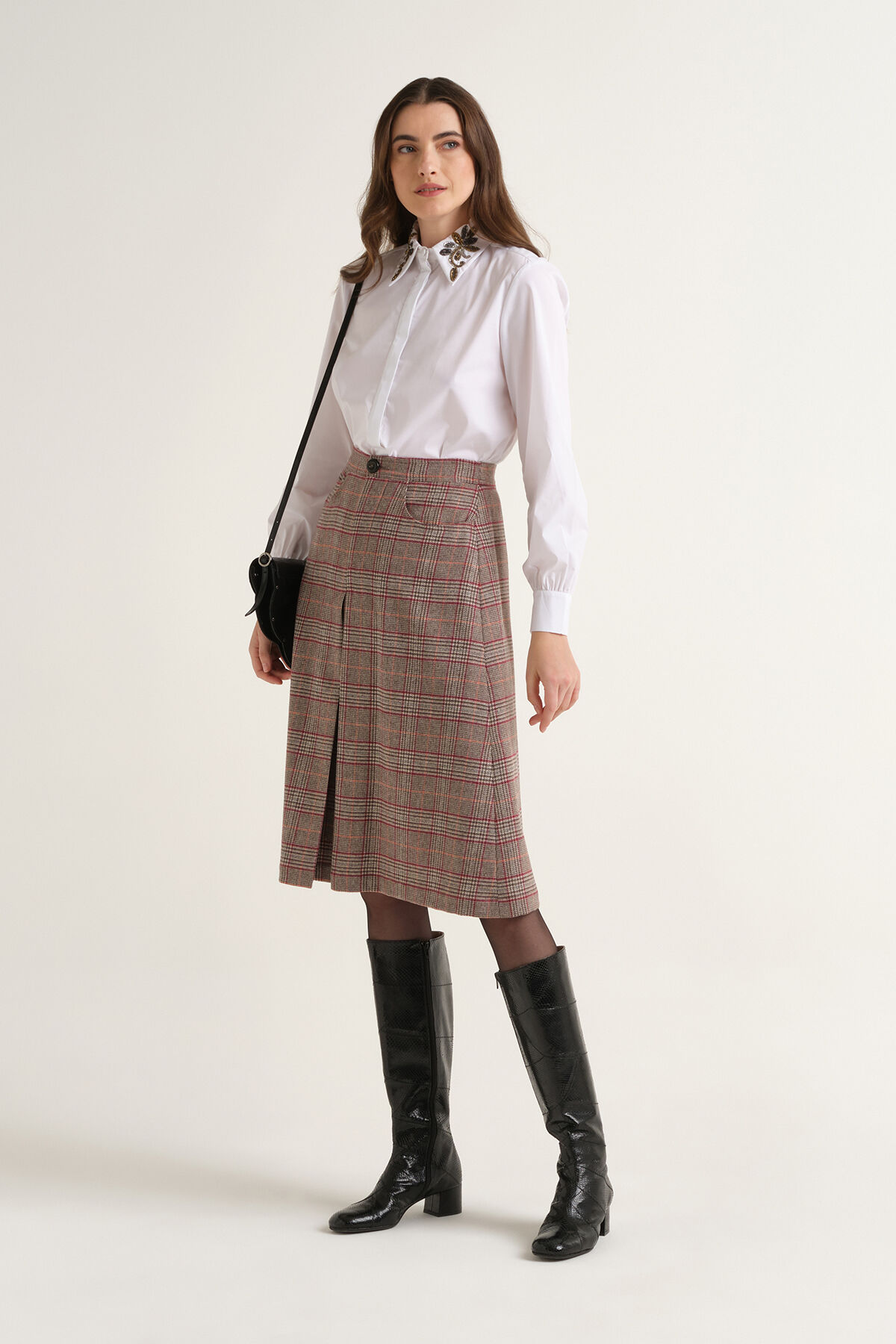 Maliparmi PRECIOUS STITCH SHIRT Natural White JM558615226 Maliparmi PRECIOUS STITCH SHIRT Natural White JM558615226