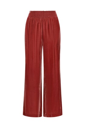 Maliparmi VELVET FLOW TROUSER Dusty Red JH809362026