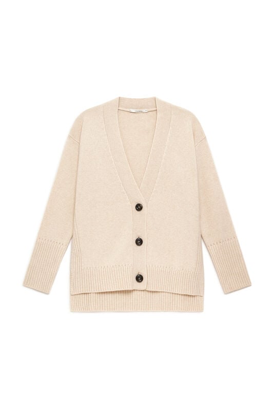 Maliparmi CASHMERE MERINOS CARDIGAN Dew White JN371674315 Maliparmi CASHMERE MERINOS CARDIGAN Dew White JN371674315