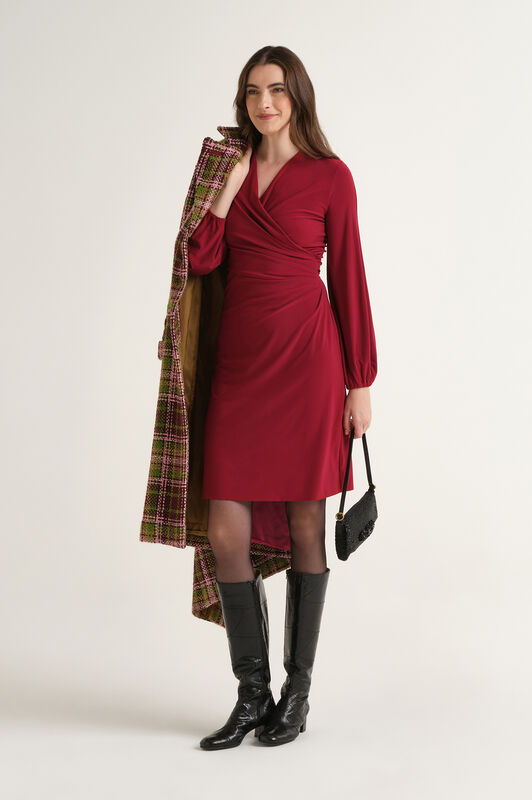 Maliparmi TECNO JERSEY ROBE Bordeaux JF680370226 Maliparmi TECNO JERSEY ROBE Bordeaux JF680370226