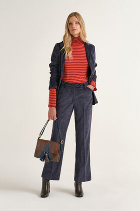 Maliparmi PANTALONE CORDUROY VELVET Blu Notte JH808161060