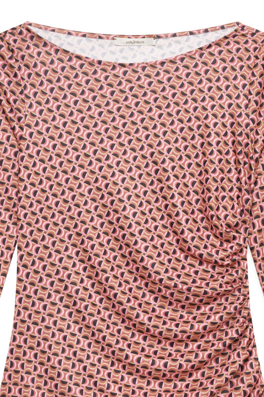 Maliparmi MICRO PRINT JERSEY T-SHIRT Pink JK030070654 Maliparmi MICRO PRINT JERSEY T-SHIRT Pink JK030070654