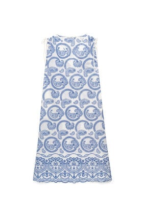 Malìparmi BRODERIE ANGLAISE DRESS Blue JF669315218