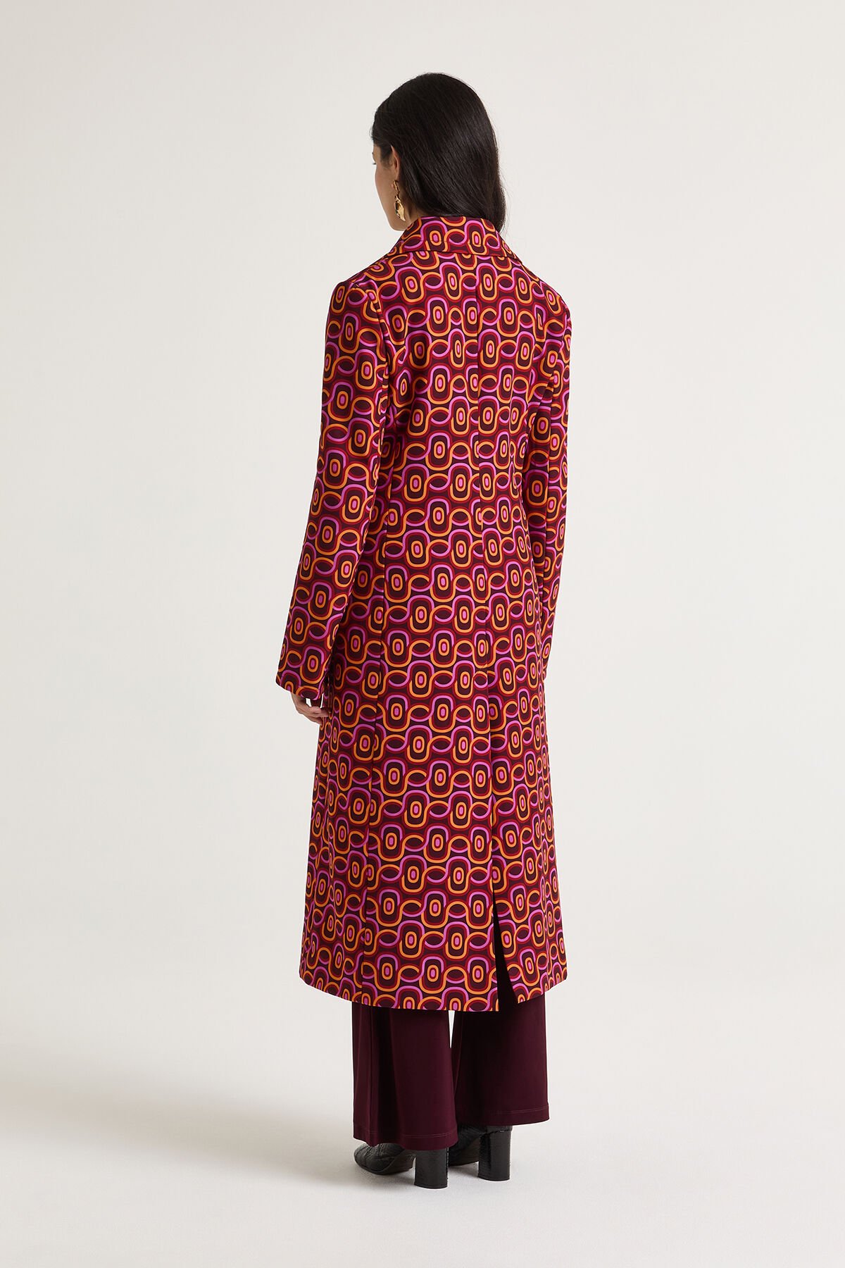 Maliparmi ROLLING CHAIN OVERCOAT Dark Brown JB538560169