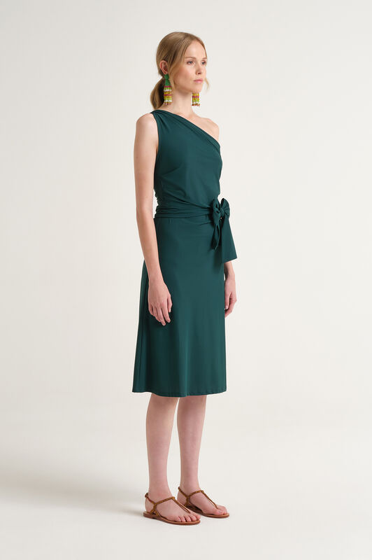 Malìparmi SOFT JERSEY VESTIDO Verde Bosque JF671570210