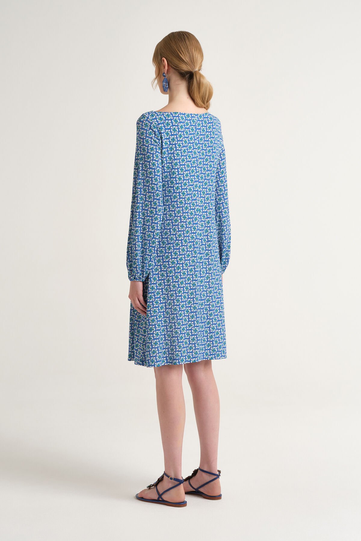 Malìparmi MINI MOULINÉ ROBE Bleu JF668970675
