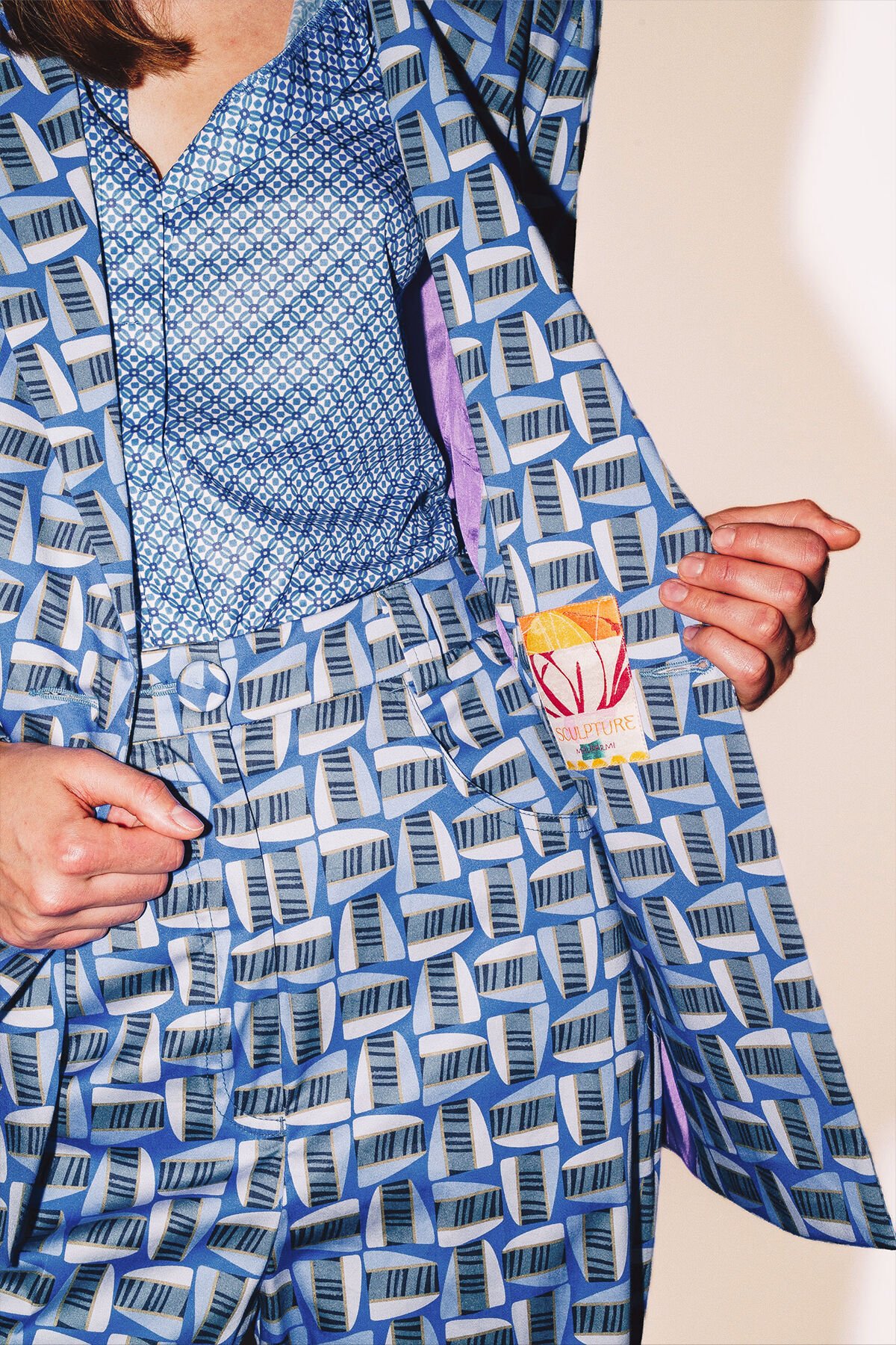 Maliparmi MALI STONES JACKET Blue JD647014117 Maliparmi MALI STONES JACKET Blue JD647014117