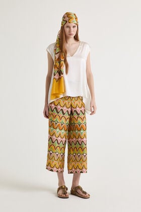 Maliparmi SILK SATIN TOP Natural White JP011731021