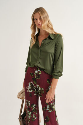 Maliparmi CAMICIA PLANE POLY JERSEY Felce JM556470683