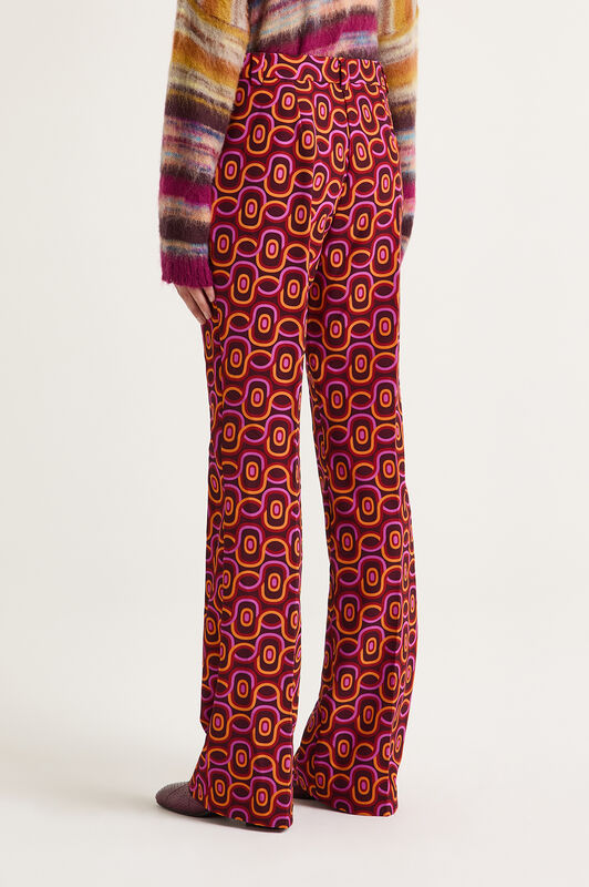 Maliparmi ROLLING CHAIN TROUSERS Dark Brown JH105060169