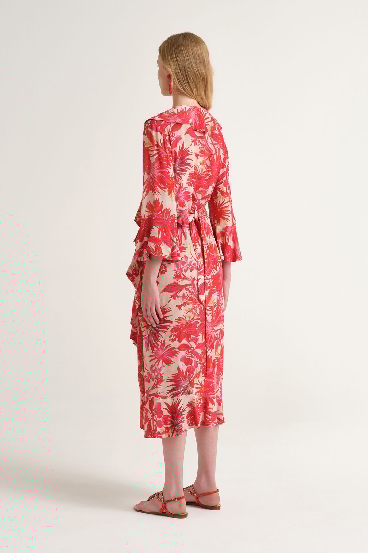 Malìparmi BOTANICAL JUNGLE DRESS Red JF670450663