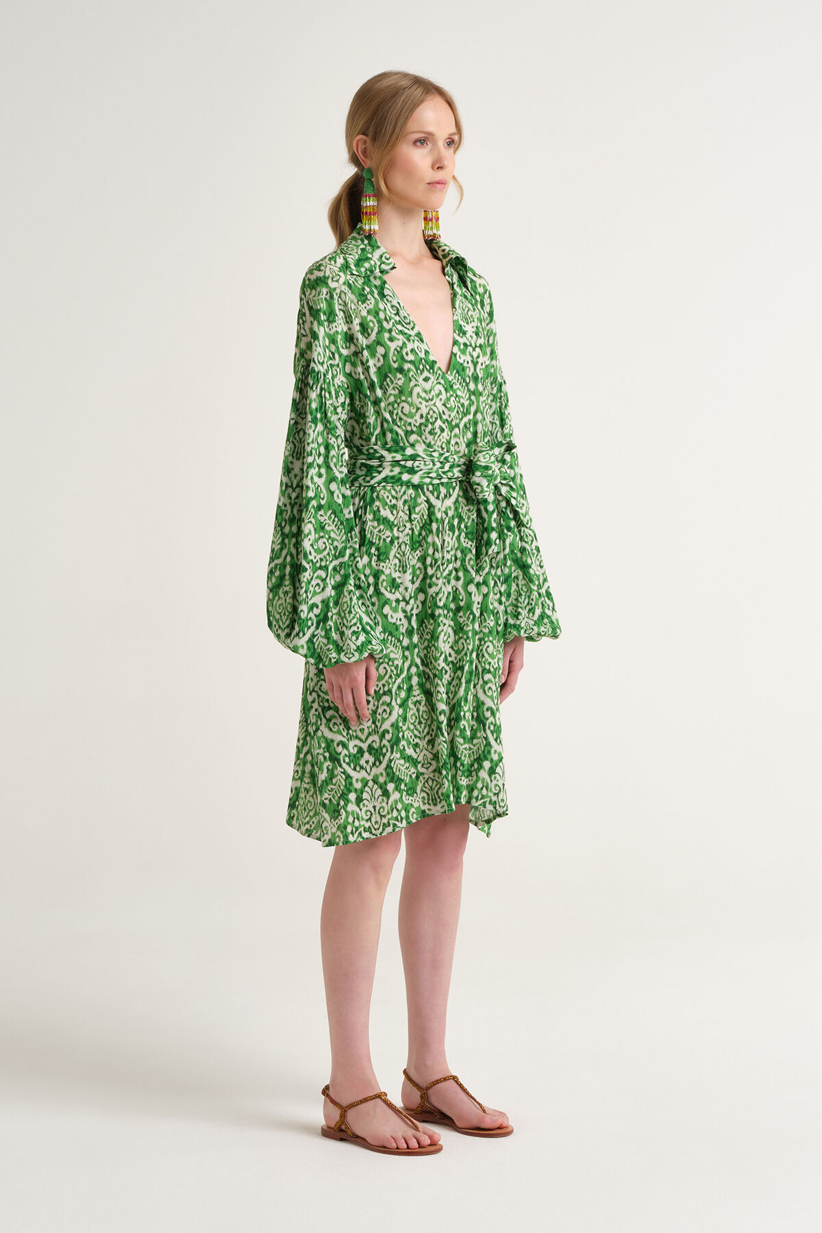Malìparmi DREAMSCAPE IKAT KLEID Grün JF672050671 Malìparmi DREAMSCAPE IKAT KLEID Grün JF672050671