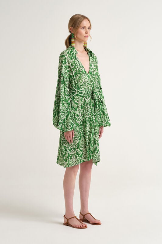 Malìparmi DREAMSCAPE IKAT KLEID Grün JF672050671 Malìparmi DREAMSCAPE IKAT KLEID Grün JF672050671