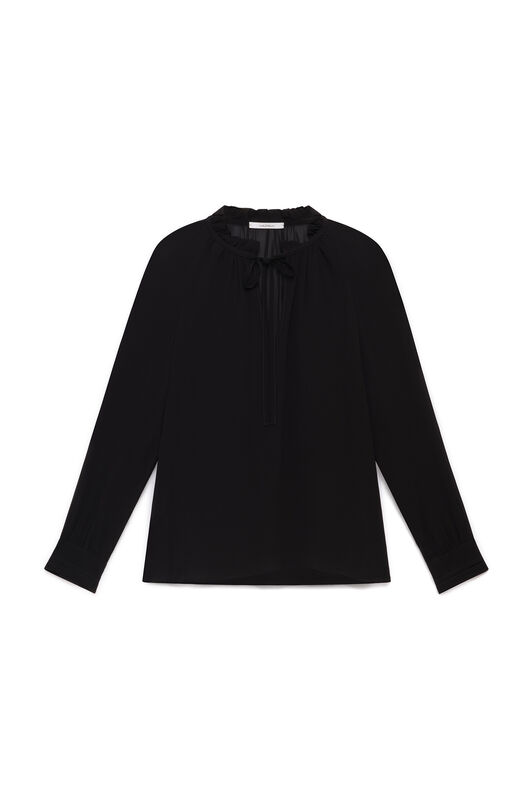 Maliparmi FLUID GEORGETTE SHIRT Black JM559750691 Maliparmi FLUID GEORGETTE SHIRT Black JM559750691