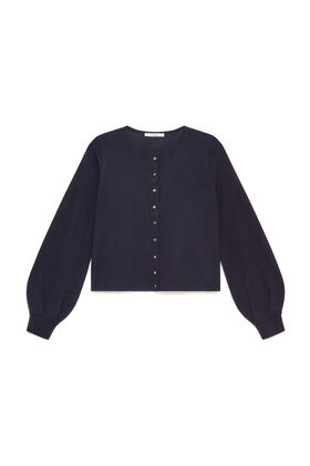 Maliparmi CARDIGAN NEW MERINOS BLEND Blu Notte JN369778199