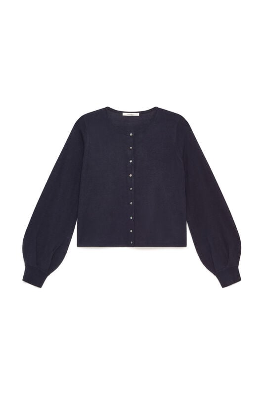 Maliparmi CARDIGAN NEW MERINOS BLEND Blu Notte JN369778199 Maliparmi CARDIGAN NEW MERINOS BLEND Blu Notte JN369778199