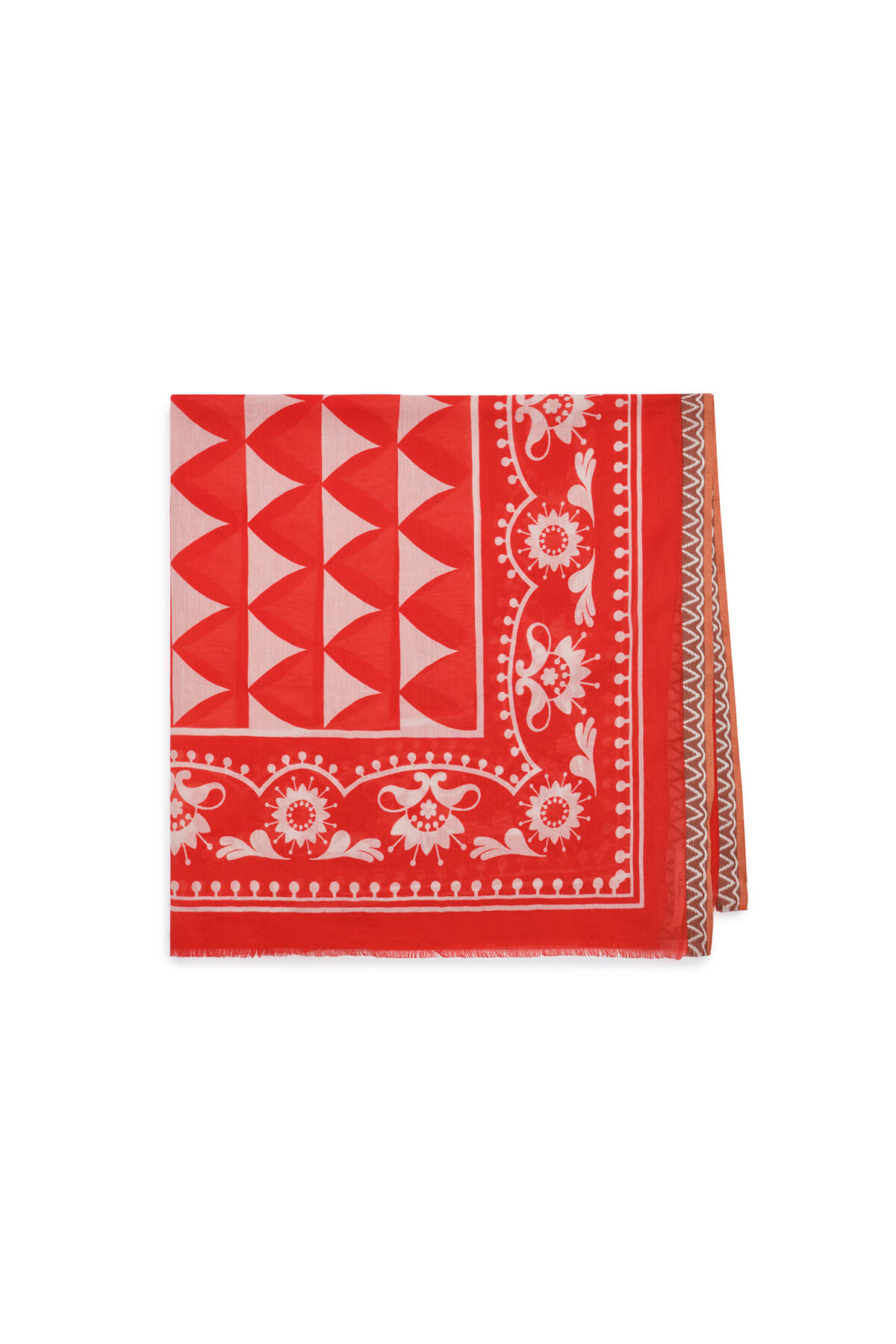 Malìparmi COLLECTION PRINT SCARF 90X90 Red IR002410216 Malìparmi COLLECTION PRINT SCARF 90X90 Red IR002410216