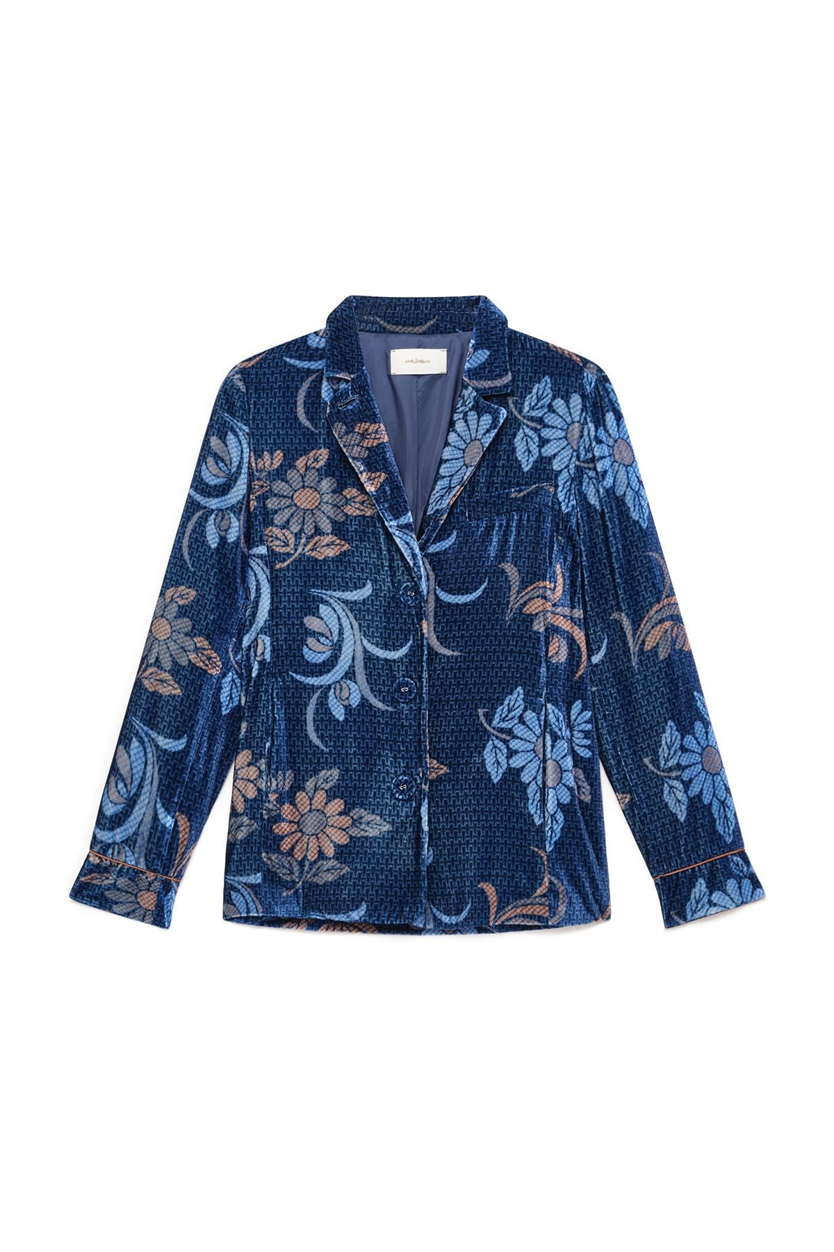 Maliparmi COLLECTION PRINT BLAZER Blue JD645261058 Maliparmi COLLECTION PRINT BLAZER Blue JD645261058