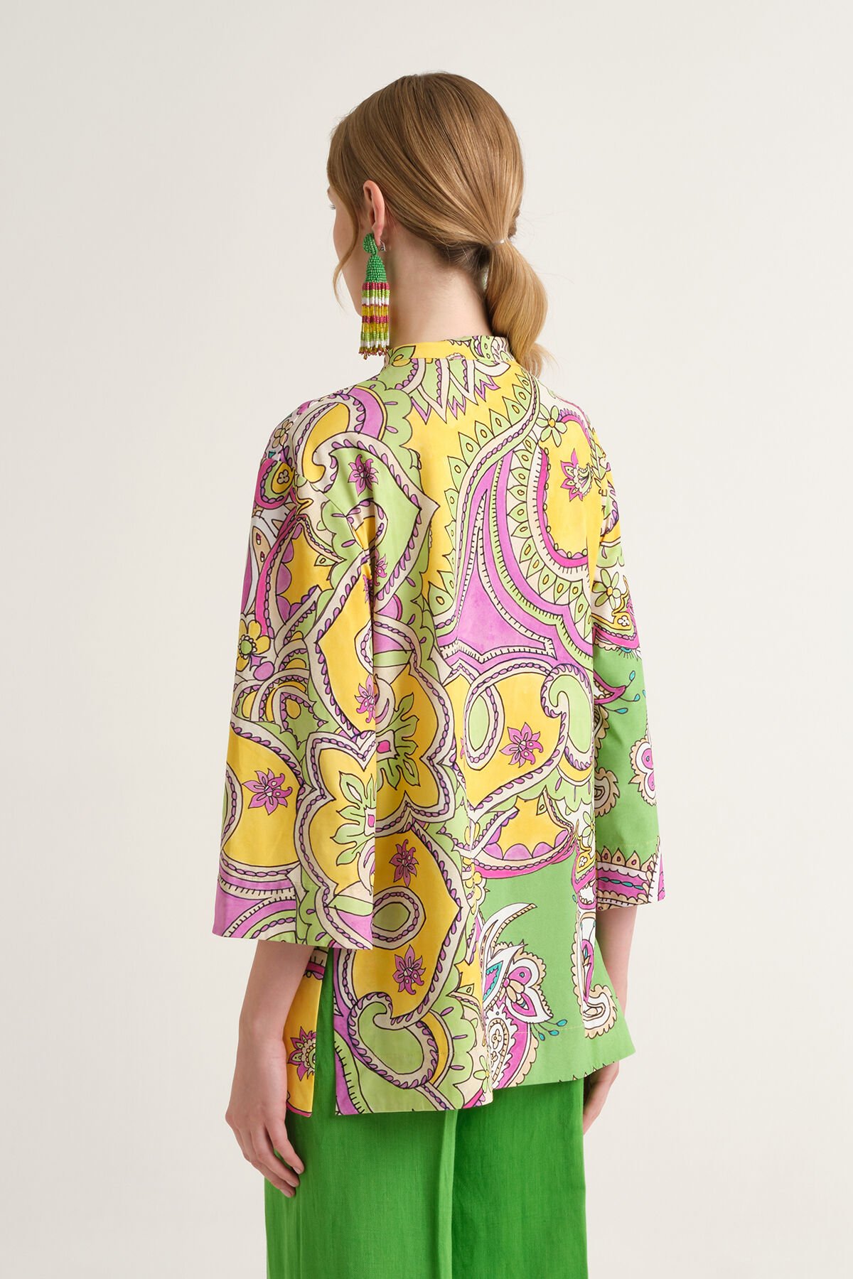 Malìparmi HIPPIE LOTUS KAFTAN Green JM557570671 Malìparmi HIPPIE LOTUS KAFTAN Green JM557570671