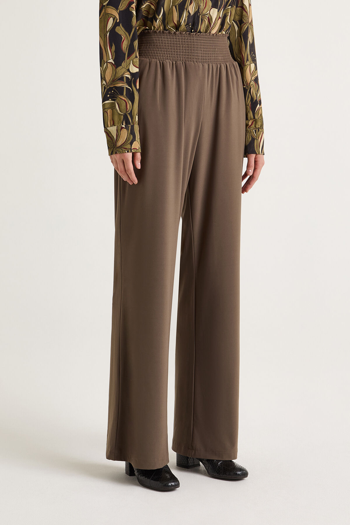 Maliparmi TECNO JERSEY TROUSERS Dark Beige JH803570226