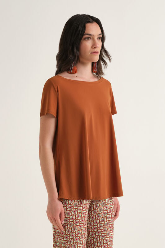 Malìparmi SOFT JERSEY CAMISETA Caramelo JK028170210 Malìparmi SOFT JERSEY CAMISETA Caramelo JK028170210