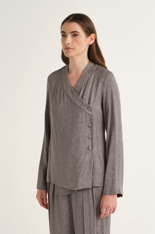 Maliparmi DAMASK JACQUARD SHIRT Grey JM559850684 Maliparmi DAMASK JACQUARD SHIRT Grey JM559850684