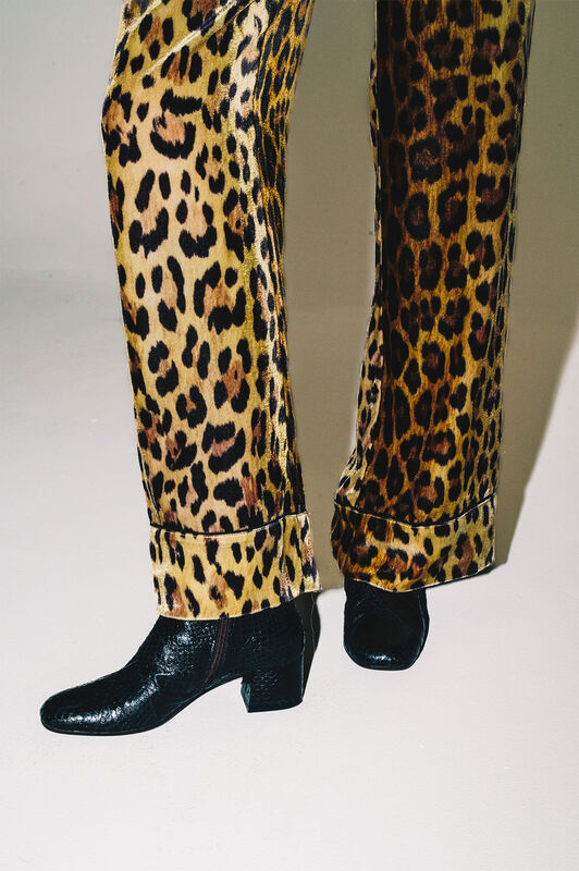 Maliparmi VELVET PRINTS TROUSERS Brown JH805260092