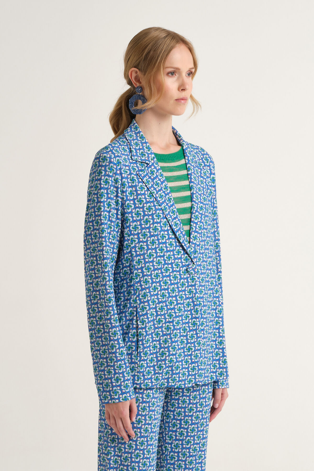 Malìparmi MINI MOULINÉ JACKET Blue JD648570675