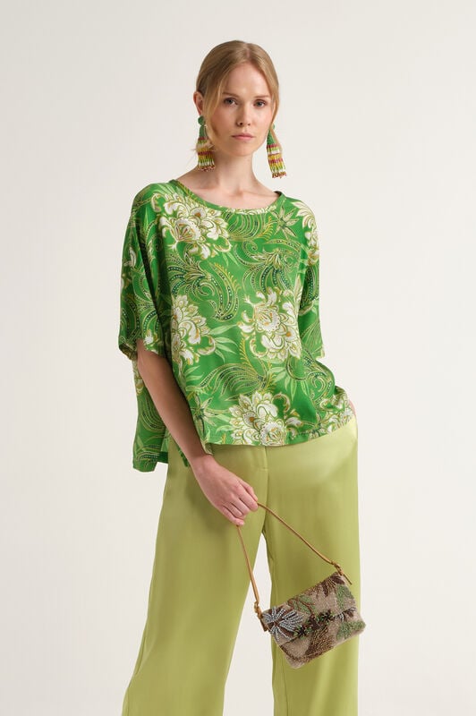 Malìparmi COLLECTION PRINT SHIRT Green JM559031027 Malìparmi COLLECTION PRINT SHIRT Green JM559031027
