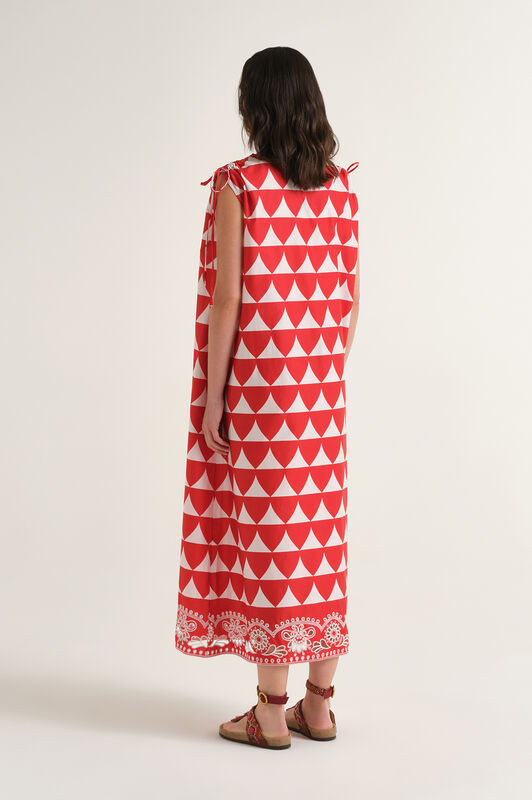 Malìparmi OPTICAL BRODERIE DRESS Red JF669315216