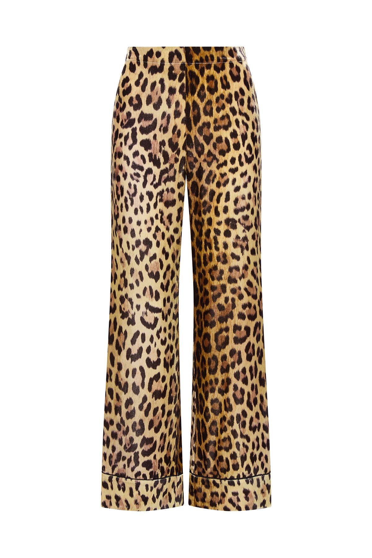 Maliparmi VELVET PRINTS TROUSERS Brown JH805260092