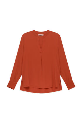 Maliparmi FLUID CREPE SHIRT Rust JM103350672