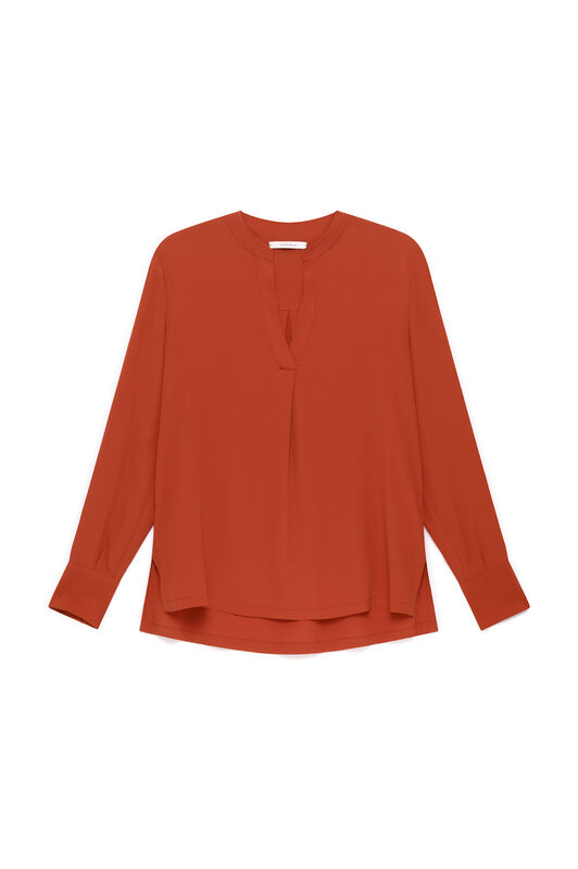 Maliparmi FLUID CREPE SHIRT Rust JM103350672 Maliparmi FLUID CREPE SHIRT Rust JM103350672