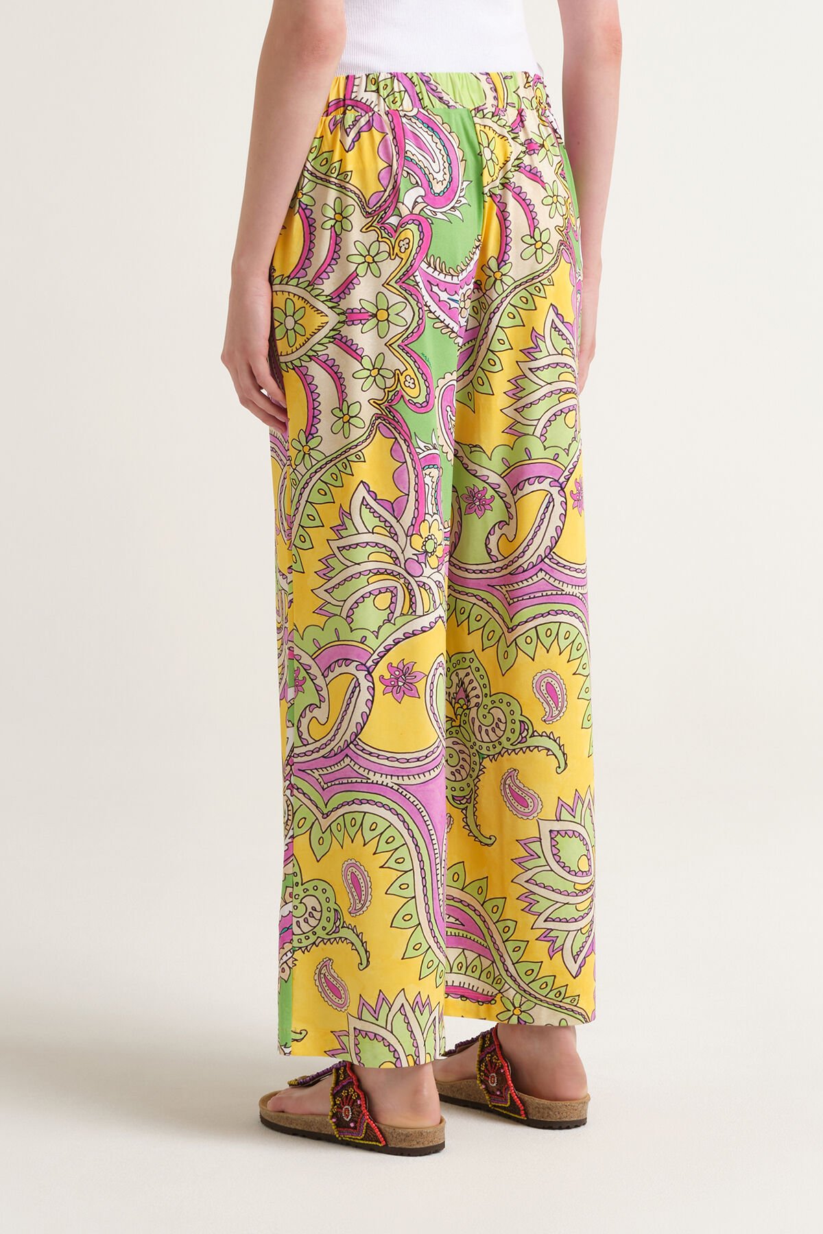 Malìparmi HIPPIE LOTUS TROUSERS Green JH805370671 Malìparmi HIPPIE LOTUS TROUSERS Green JH805370671