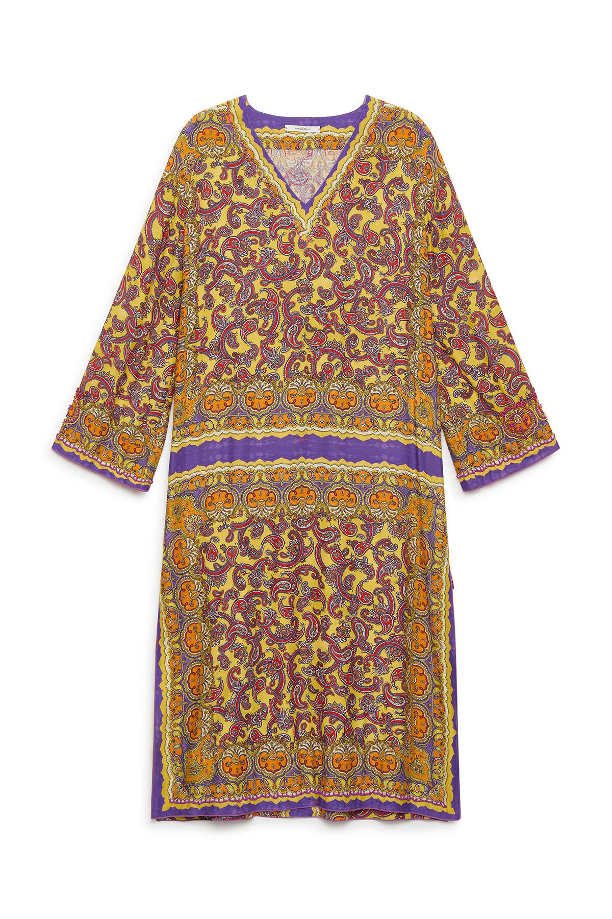 Malìparmi SUNSET PAISLEY DRESS Yellow JF672450662