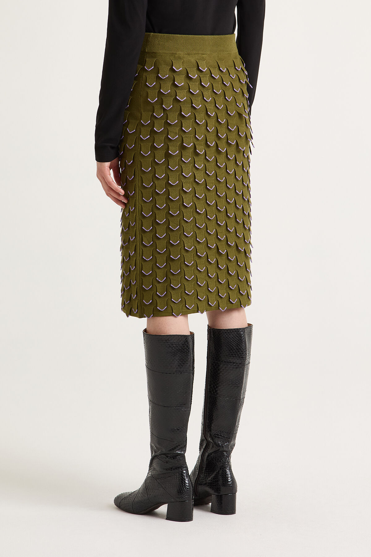 Maliparmi 3D STITCH SKIRT Green JG666378205