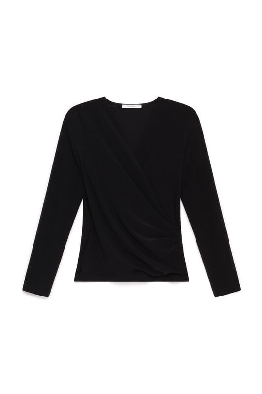 Maliparmi TECNO JERSEY T-SHIRT Schwarz JK029770226 Maliparmi TECNO JERSEY T-SHIRT Schwarz JK029770226