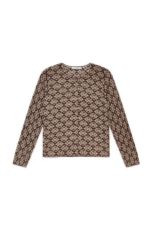 Maliparmi CARDIGAN PRINTED KNIT Grigio JN355178200 Maliparmi CARDIGAN PRINTED KNIT Grigio JN355178200